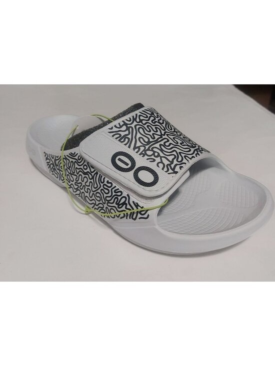 OOFOS Other - White Labyrinth OOFOS Ooahh Sport Flex Slide Mens Size 11 Womens 13 Sandals Shoe